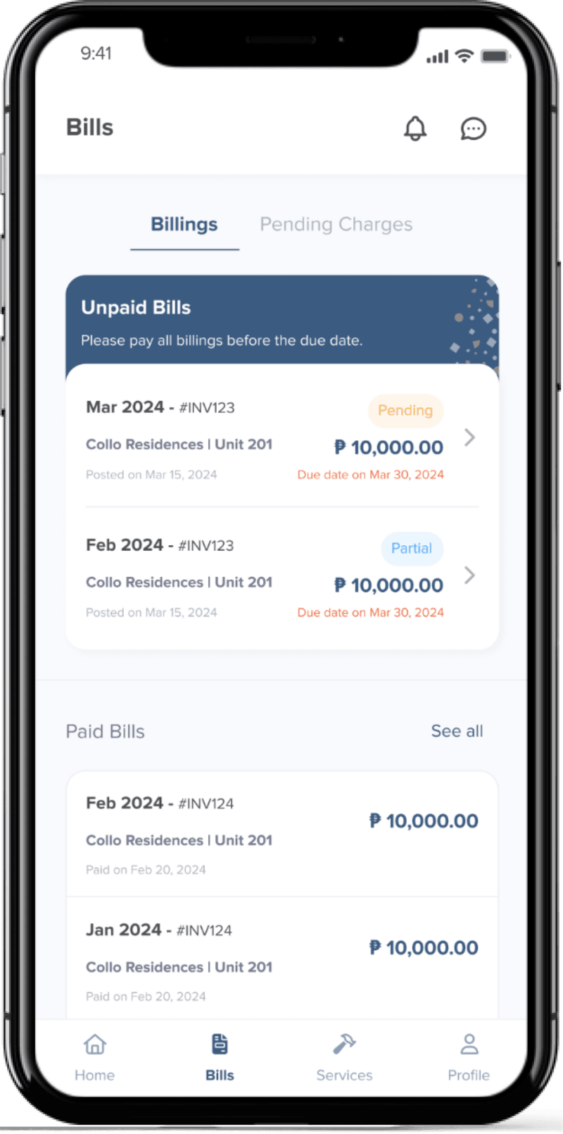 Collo tenant management system - property management app features for Filipino landlords